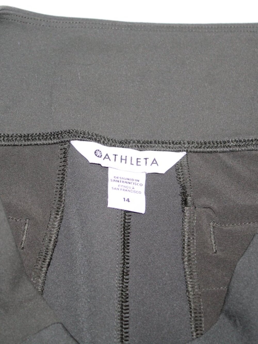 Athleta women's skort size 14 green pleated front golf pickleball mini athletic - Picture 7 of 14